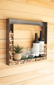 Metal Wall Bar AnDecork Holder