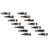 Wall-mounted Wine Rack for 7 Bottles 2 pcs White Metal