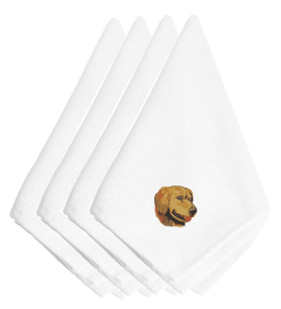 Dog Breed/Embroidered Napkins (Color: Golden Retriever, size: 20 x 20)