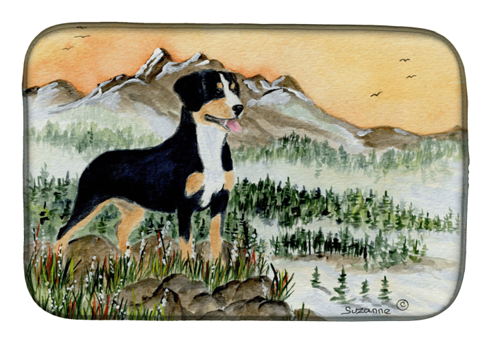 Entlebucher Mountain Dog Dish Drying Mat
